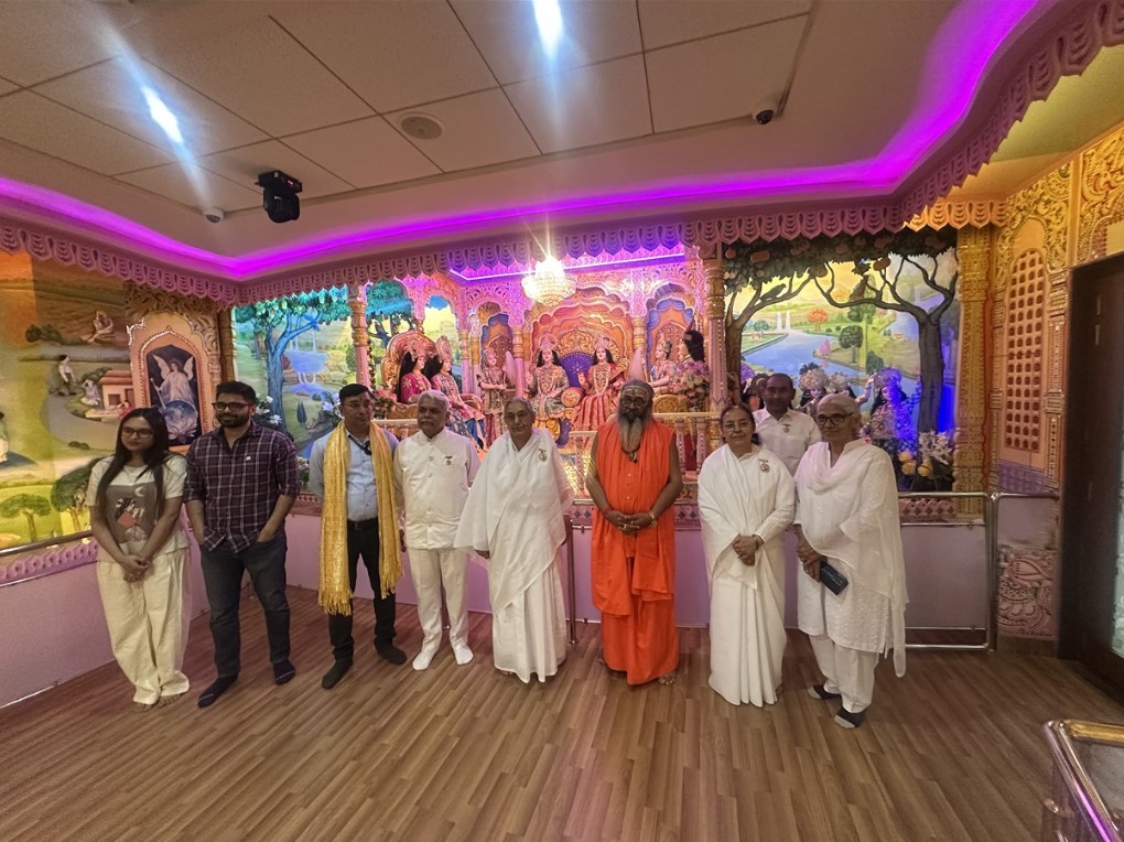 महामंडलेश्वर श्री श्री 1008 प्रदीप गिरि जी महाराज का राजयोग भवन में पावन आगमन